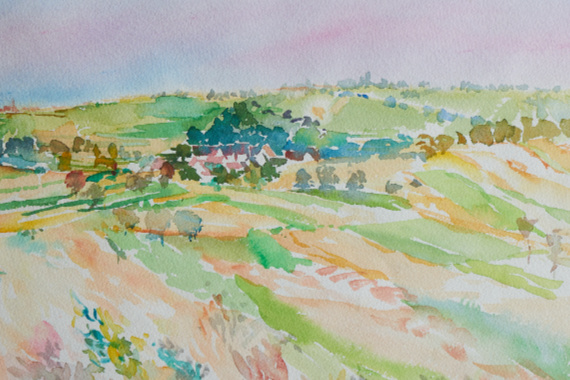 1918 Landschaft bei Marnheim - Privatbesitz